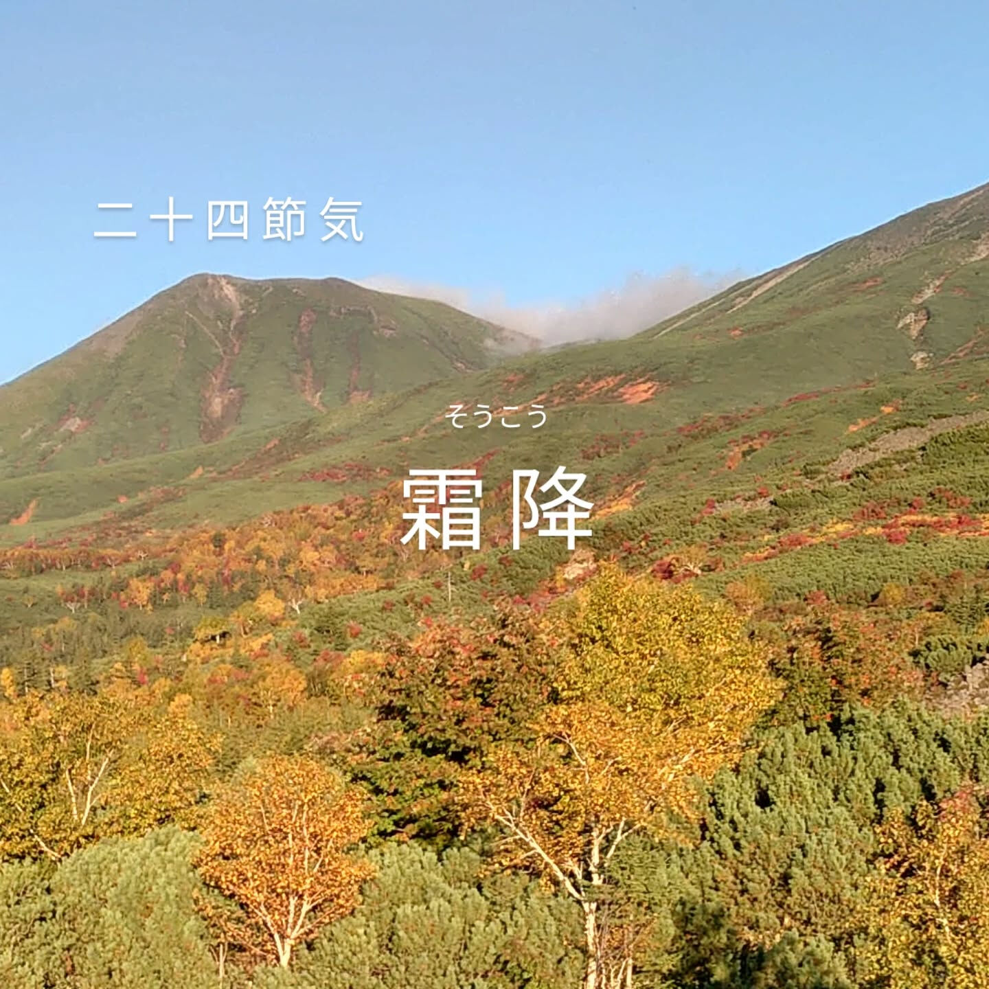 二十四節気　霜降