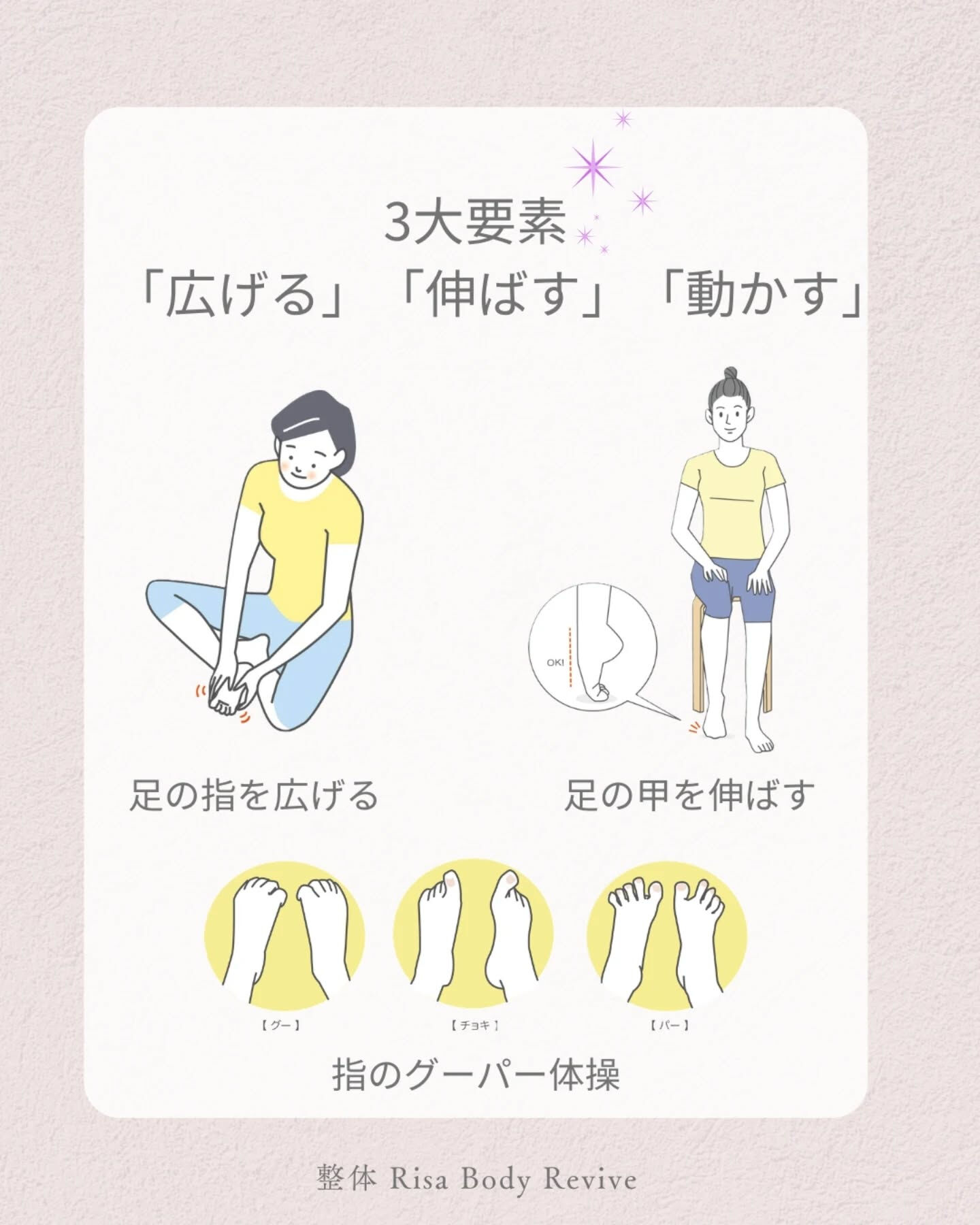 足の指、ちゃんと地面を掴んでいますか？